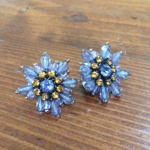 Purple Chunky Clip-on Earrings